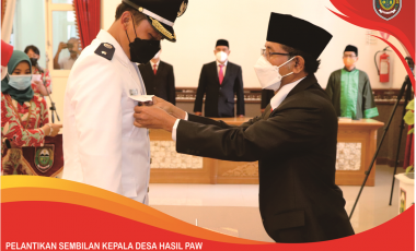 Pelantikan Kepala Desa hasil PAW